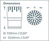 GRAS 40BE-FV 1/4" Prepolarized Free-field Microphone, Front Vented
